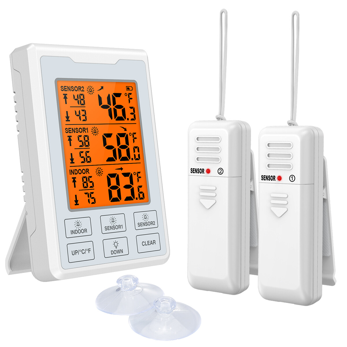 1pc Refrigerator Alarm Thermometer Digital Wireless Fridge Freezer