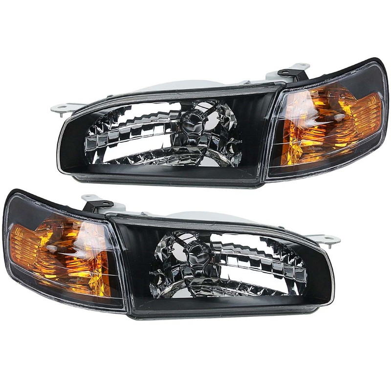 Crystal Black Headlight Corner Light Lamp For Toyota Corolla AE110 AE111 JDM