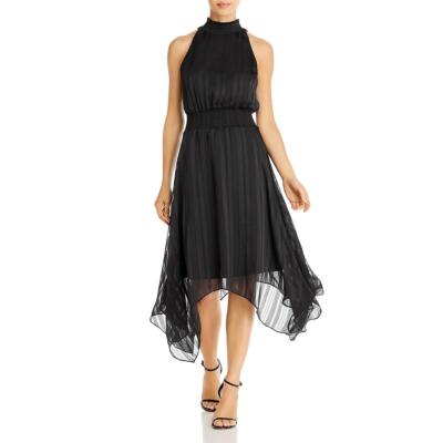 

Sam Edelman Женское Черное Коктейльное Платье Миди С Холтером  BHFO 9494, Черный