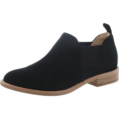 Clarks Womens Edenvale Page Black Suede Booties Shoes 6.5 Medium (B,M) BHFO 2011