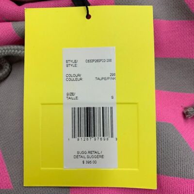 Pre-owned Marc Jacobs C632p26sp22-296 Monogram Oversized Hoodie Women's Size Sma In Multicolor