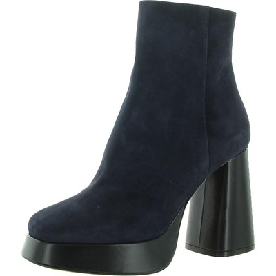 

Женские замшевые ботильоны на блочном каблуке DKNY Rodeo Navy 7 Medium (B,M) BHFO 4111
