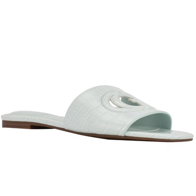 

Женские шлепанцы Guess Tashia из искусственной кожи с мягкой стелькой BHFO 7923, Light blue, Tashia