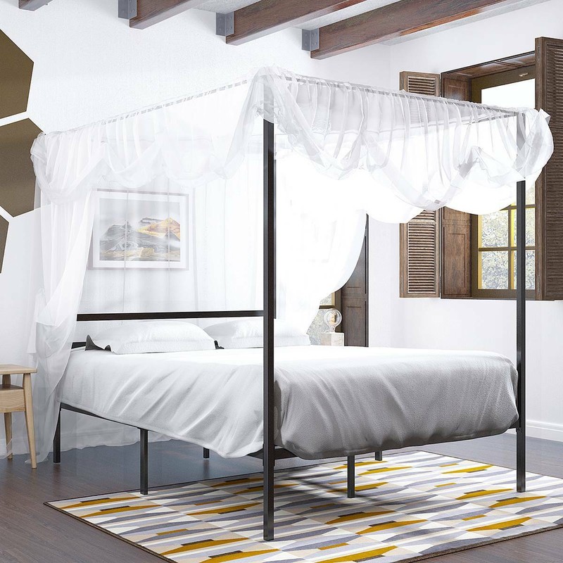 Bed Frame Mattress Foundation Bedroom Queen Size