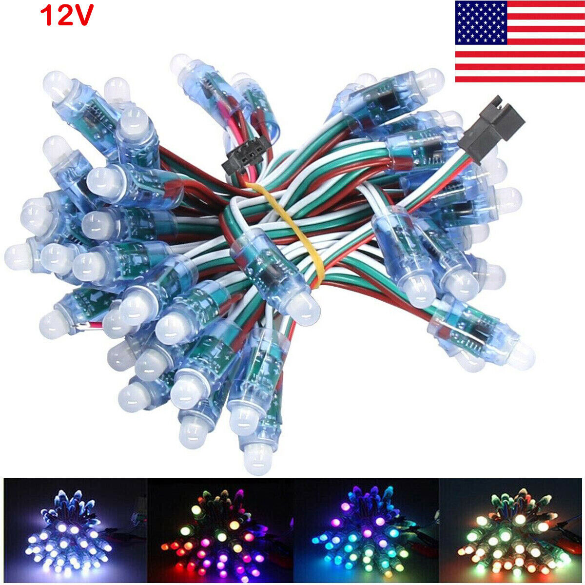 12V 1000pcs WS2811 Pixels LED Strip Digital Addressable RGB 12V 1000pcs WS2811 Pixels LED Strip Digital Addressable RGB