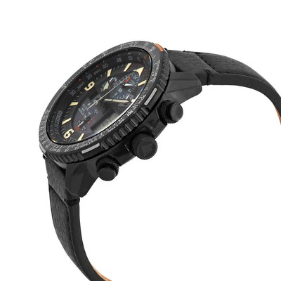Pre-owned Citizen Quartz Analog-digital Black Dial Watch Jy8085-14h