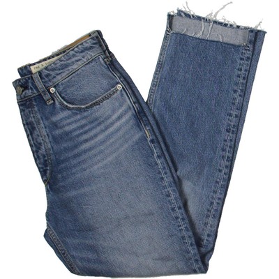

Женские джинсы до щиколотки с необработанным подолом и высокой талией Rag - Bone Nina Blue  BHFO 2157, Delavan