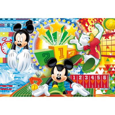 ,CLEMENTONI, Puzzle 15 Piezas Mickey y sus amigos en el Fútbol, , CLE22222-3