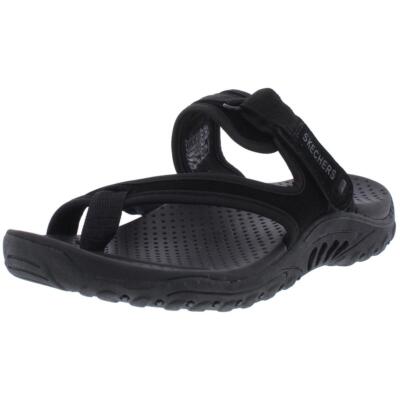 

Skechers Womens Reggae-Rasta Black Flip-Flops Sandals 6 Wide (C,D,W) BHFO 2662, Черный, Reggae-Rasta