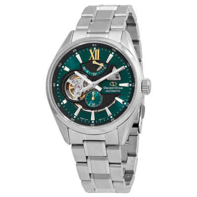 Pre-owned Orient Star Green Dial Men's Watch Re-av0114e00b