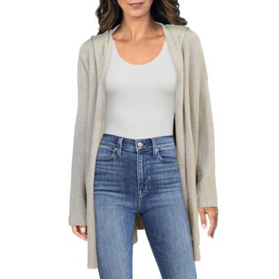 

Женский бежевый длинный кардиган с капюшоном Eileen Fisher, рубашка  BHFO 7579