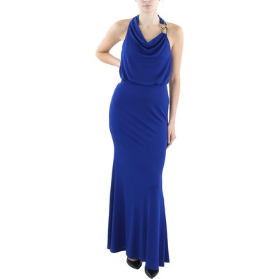 Женское макси-вечернее платье Calvin Klein с синими украшениями, 2 BHFO 1768