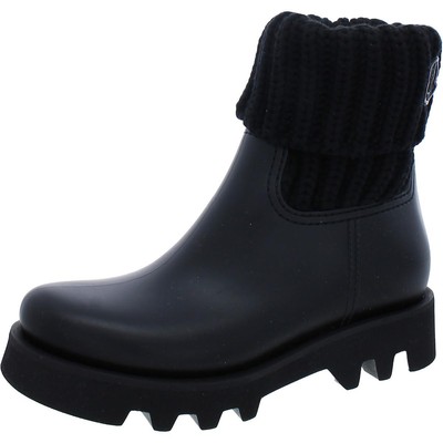 

Moncler Женские черные кожаные ботильоны GINETTE 37 Medium (B,M) BHFO 1083, Черный, GINETTE