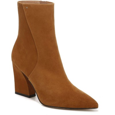 Женские ботильоны Franco Sarto из коричневой кожи Vesi 9.5 Medium (B,M) BHFO 4189