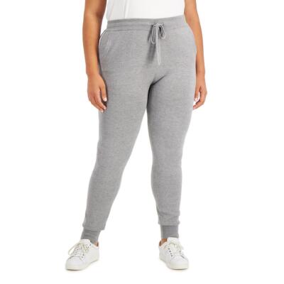 

Женские брюки джоггеры цвета металлик в полоску Calvin Klein BHFO 6996, Heather grey