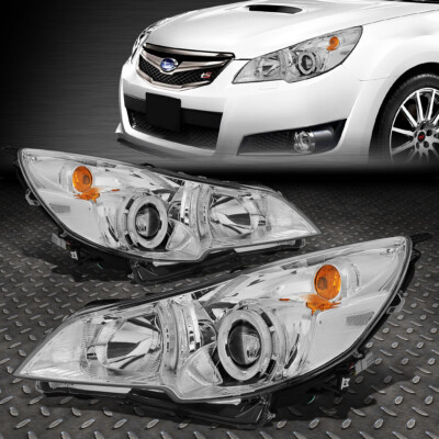 ДЛЯ 10-14 SUBARU OUTBACK LEGACY ХРОМИРОВАННАЯ/ПРОЗРАЧНАЯ УГЛОВАЯ ФАРА-ПРОЕКТОР НАЛОБНЫЙ ФОНАРЬ
