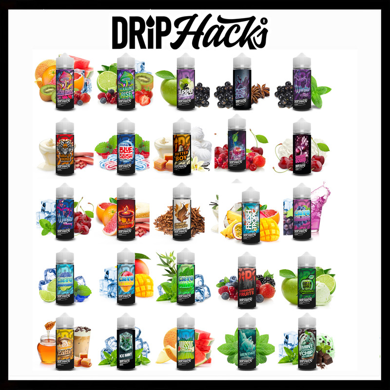 Drip Hacks Longfill Aroma 10ml - Aromakonzentrat FÃ¼R 120 Ml Liquid - Alle Sorten