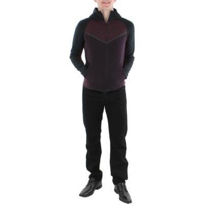 

Мужская активная спортивная куртка с капюшоном красного цвета Nike  BHFO 5685, Черный