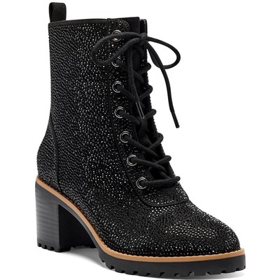 INC Женские черные ботильоны Samira на шнуровке Shoes 5 Medium (B,M) BHFO 0386