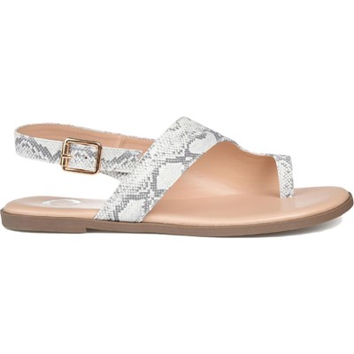 

Женские белые босоножки с открытой пяткой Journee Collection Gidget 6,5, средний (B,M) 5386, Белый