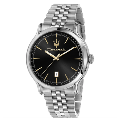 Maserati Montre Quartz Ligne D poque Noir Sangle Jubilee