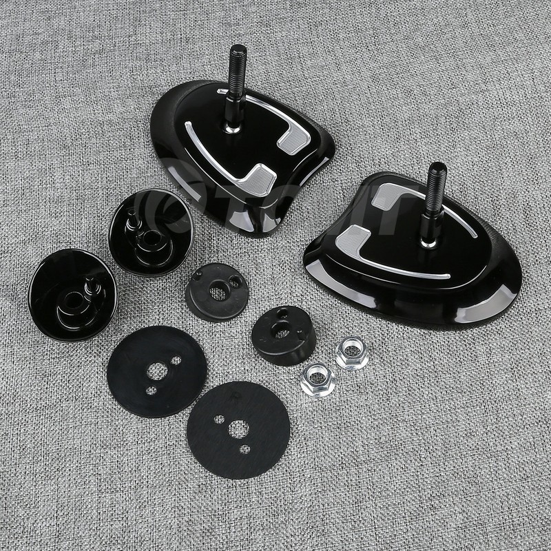 new-black-tapered-fairing-mount-mirrors-for-harley-touring-flht-flhx