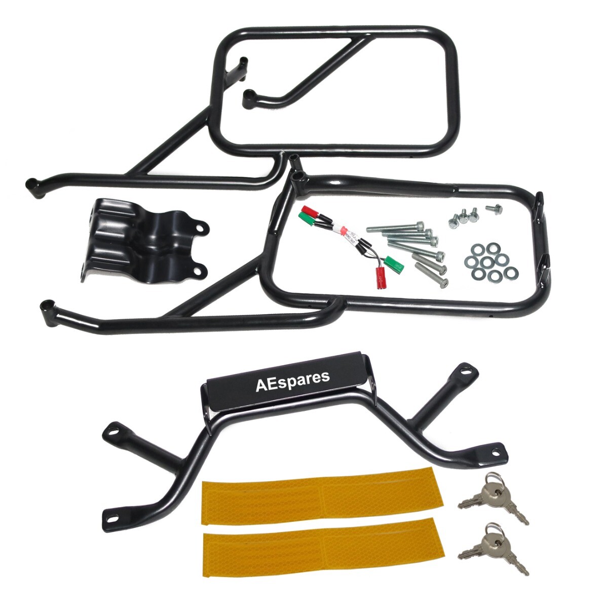 Fits Royal Enfield Himalayan 411 Panniers & Rails Set with Free Oil Filter