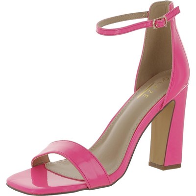 Женские розовые лакированные туфли Glaze на массивном блочном каблуке 8.5 Medium (B, M) BHFO 2465