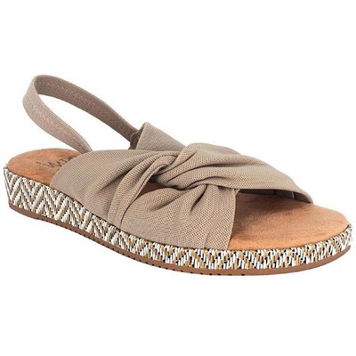 

Женские босоножки Impo Blanca Tan на танкетке с узлом спереди, обувь 8,5, средний (B,M) BHFO 5451, Praline, Blanca