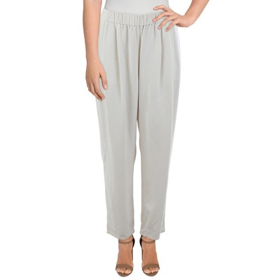 

Женские бежевые повседневные брюки до щиколотки со складками Eileen Fisher  BHFO 7736, Кость, F1DODP4592M
