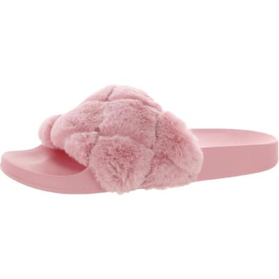 

Женские розовые шлепанцы для бассейна Steve Madden Snooze 10, средние (B,M) BHFO 6312, Розовый