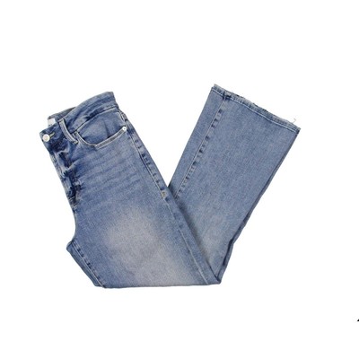 

Frame Womens Le Crop Blue Mini Boot Джинсовые укороченные джинсы со средней посадкой  BHFO 6721, Jadite, Le Crop