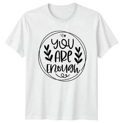 You Are Enough Damen T-Shirt Affirmation Boho Inspirational Mental Health