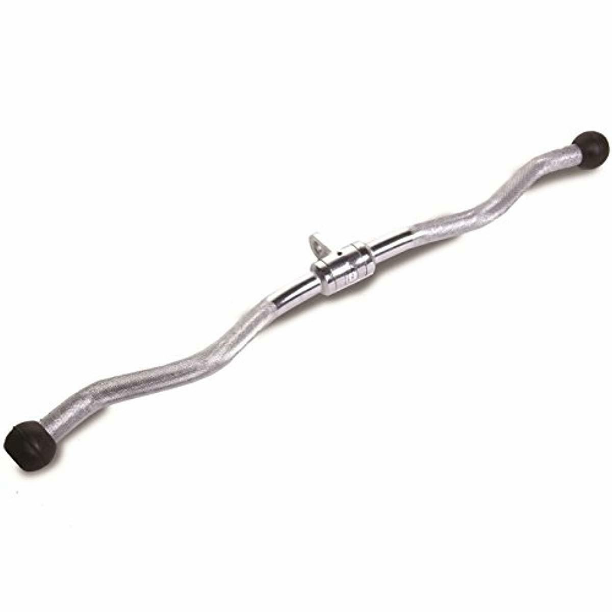 CABLE MACHINE ATTACHMENT Curl Bar Revolving Hanger 28/" Home Gym Barbell Workout
