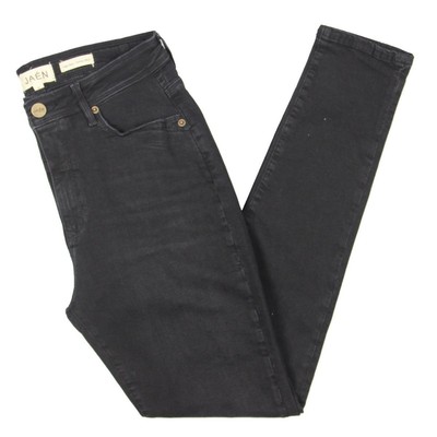 Джинсы-скинни Jaen Womens Ashley Black с высокой посадкой из темного стираного денима 28 BHFO 6861