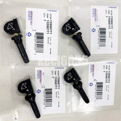 4Pcs Genuine OEM 13598771 Tire Pressure Sensor TPMS 315MHz For GMC Buick Chevy