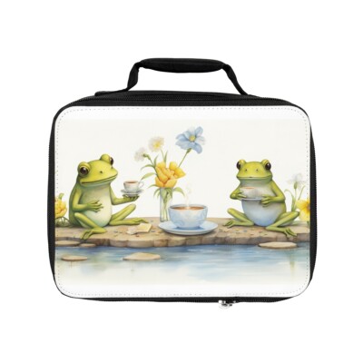 With Handle, Little Green Frogs Design