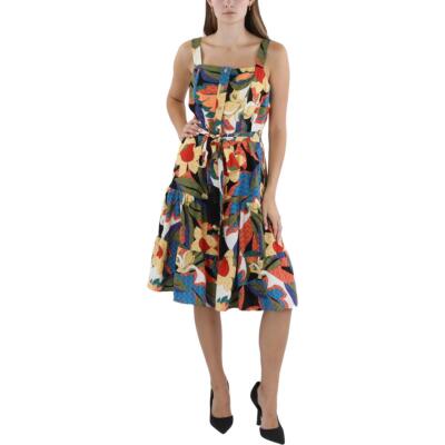Женское льняное платье миди Petites BHFO 0121 от Tahari ASL