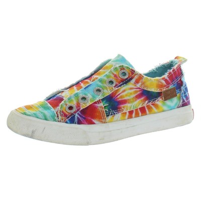 

Кроссовки-слипоны Blowfish Girls Play Multi 4 Medium (B,M) Big Kid BHFO 9565, Rainbow tie dye canvas
