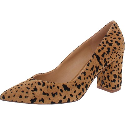 

Gibson Latimer Womens Petra Brown Туфли на блочном каблуке 6.5 Medium (B, M) BHFO 1962, Leopard