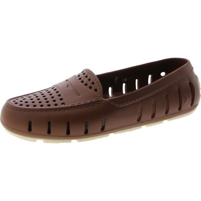 Мокасины женские коричневые на плоской подошве, лоферы повседневные 8 средних размеров (B,M) BHFO 8727