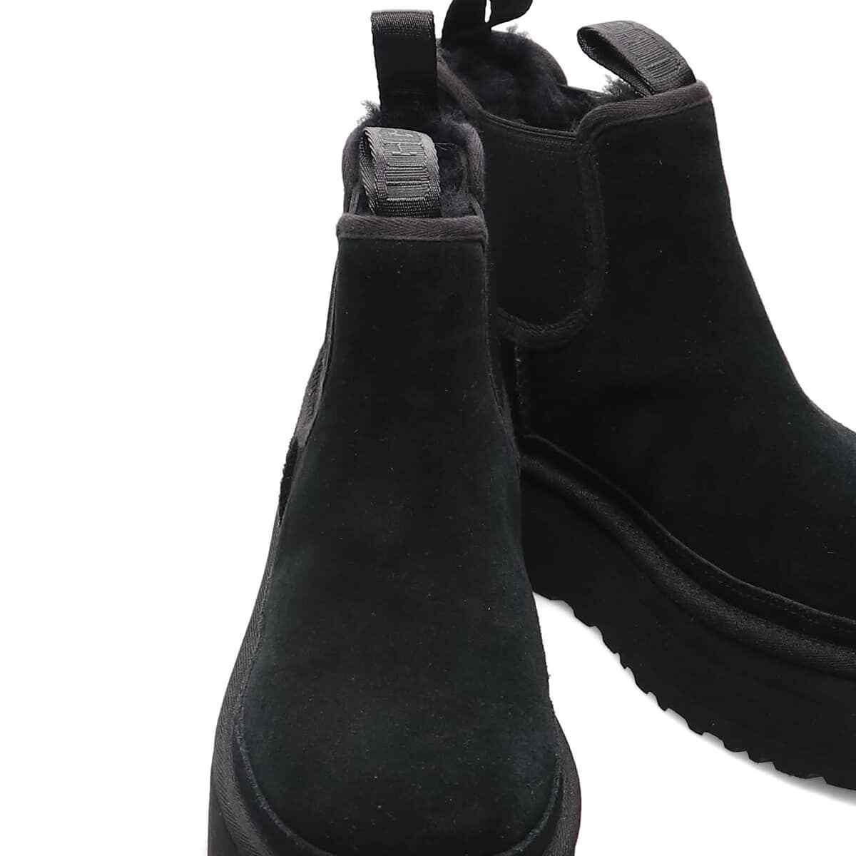 Pre-owned Ugg 1134526-blk  Women's Neumel Platform Chelsea Black (women's)