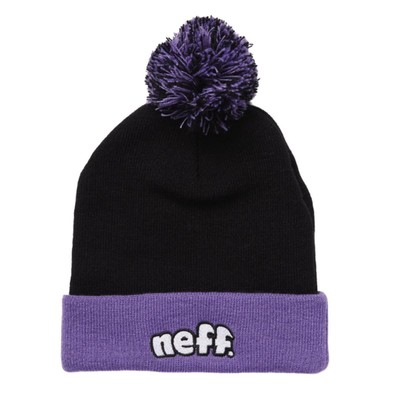 Neff Puffer Beanie Black/Purple