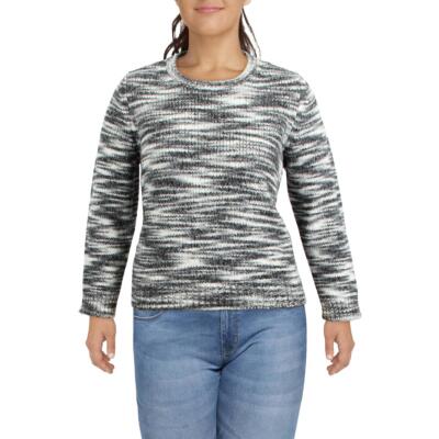 

Женская рубашка Eileen Fisher из смесовой шерсти с круглым вырезом, пуловер, свитер, топ BHFO 5574, Charcoal