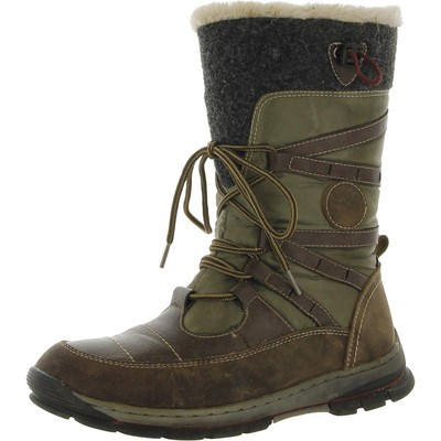

Женские коричневые высокие зимние и зимние сапоги на шнуровке Spring Step 40 BHFO 0574, Brown multi