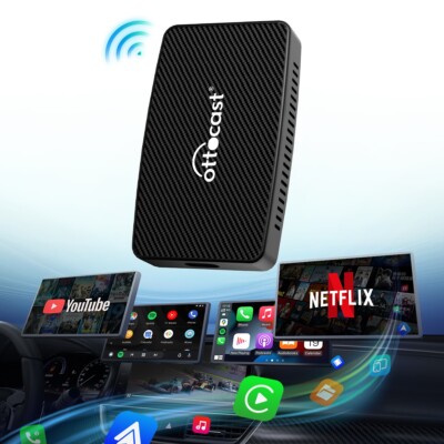 Ottocast Play2Video Wireless CarPlay/Android Auto All-in-one Multimedia Adapter