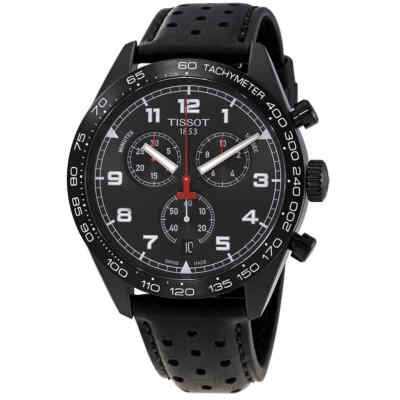Pre-owned Tissot Prs 516 Chronograph Quartz Black Dial Men's Watch T131.617.36.052.00