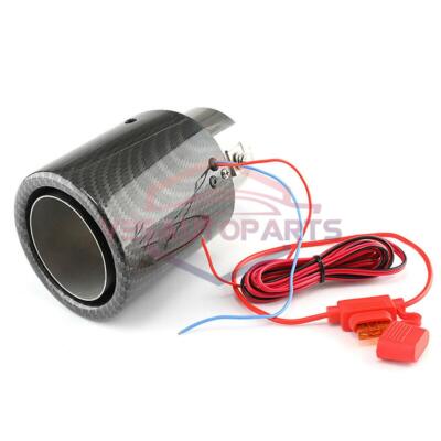 авто глушителя глушитель трубка LED Tube Конечная красный свет Straight Modified Single Outlet