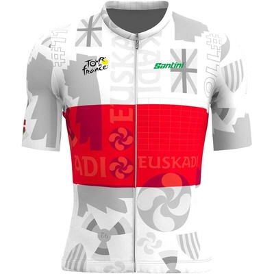 

Официальная майка Santini TDF 2023 Grand Depart PaisVasco — мужская с принтом, Print, Santini