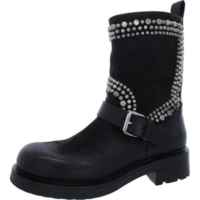 

Черные женские мотоциклетные ботинки Vince Camuto Georhia 7 Medium (B,M) BHFO 7026, Nero nk boston, Georhia